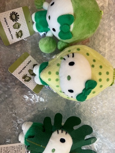 万博　日本館　藻キティ　マスコットキーホルダー　ぬいぐるみ　３種