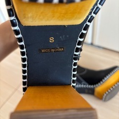 moussy ウッドソールブーツ　Sの画像