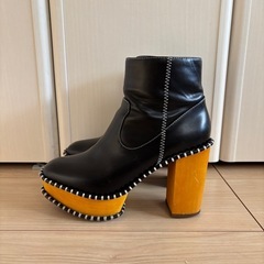 moussy ウッドソールブーツ　Sの画像