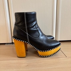 moussy ウッドソールブーツ　Sの画像