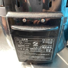 中古　炊飯器　3合炊き　SHARP KS-C5K ブラックの画像