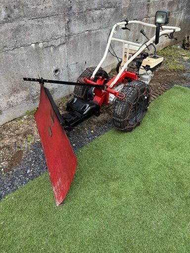 除雪機　ハイド板角度調整可能　実動