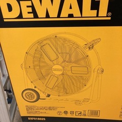 未使用品　DeWALT 60cm工場扇の画像