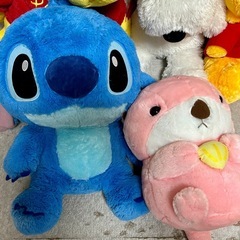 ぬいぐるみ 13体まとめ ディズニー くまのプーさん スヌーピー ハローキティ ドラえもん ピカチュウ スティッチ 等 の画像