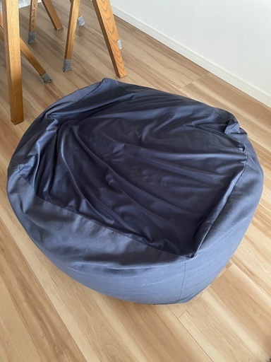 無印良品 体にフィットするソファ 65㎝ ネイビー系 ビーズ