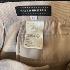 レディース　ミセス　パンツ　LL ベージュの画像