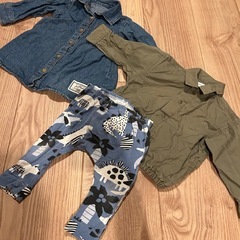 長袖シャツ ズボン 80くらいの画像