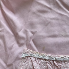 保育士エプロン　ピンクの画像