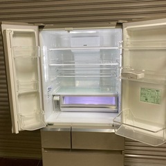 Panasonic ノンフロン冷凍冷蔵庫6ドア　NR-FPM472S-N形　2016年製の画像