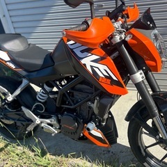 自賠責ありKTM デューク125 実働の画像