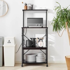 LOWYA レンジ台 キャスター付 の画像