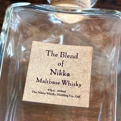 The Blend of Nikka ニッカウイスキー　空き瓶　空ボトル　空瓶の画像