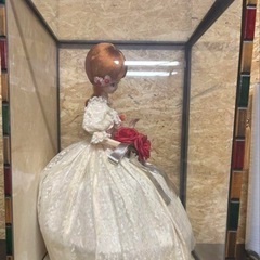 ▪️商品詳細 フランス人形★人形★ガラスケース★ドレス★ビンテージ★vintageの画像