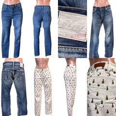デニムジーンズロングパンツ７枚セット！CK/Beams/HOLLISTER/EDWINの画像