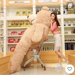 くま　特大　ぬいぐるみの画像