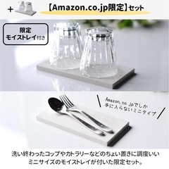 【未使用品】be worth style ビーワーススタイル 日本製 水切り スリム (吸水速乾トレイ) + 限定モイストレイ 水筒 ペットボトル の画像