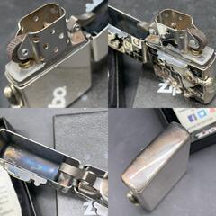 ZIPPO C ジッポ 火花OK ライター ウイニングウィニー グランドクラウン ジッポ  シルバー チェック 馬 ホースメタル 王冠の画像