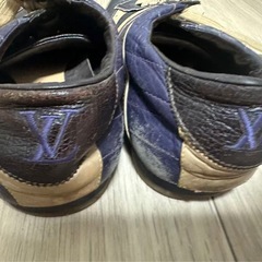 Louis Vuitton ネイビー/ベージュ スニーカー26cmの画像