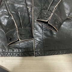 OLD GAP ブラック レザージャケット Mの画像