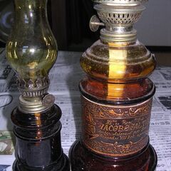 アンティークなランプ　2個の画像