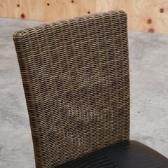 ≪zyt2491ジ≫ CHERRY 桜屋工業 ダイニングチェア クロコ柄 エスニック/リゾート/アジアン/おしゃれ/カフェチェア/業務用/中古家具/宮城県仙台市 71003-16の画像