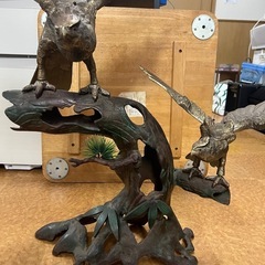 鷹の置物 てつせい鉄製の画像