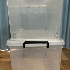 押入収納ボックス キャスター付 2個の画像