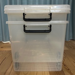押入収納ボックス キャスター付 2個の画像