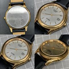 I364 CITIZEN シチズン FORMA フォルマ Eco-Drive エコドライブ 腕時計 B810-H15742 ソーラー　ベルト社外　不動　中古の画像