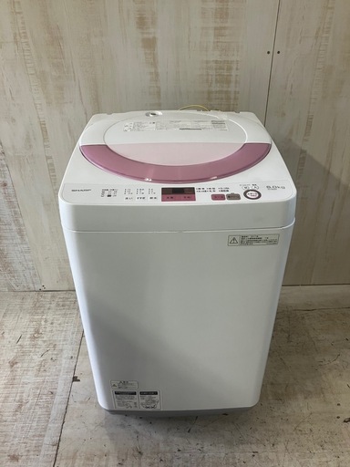 J504⭐️SHARP ６キロ洗い　2017年製　全自動洗濯機