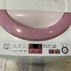 J504⭐️SHARP ６キロ洗い　2017年製　全自動洗濯機の画像