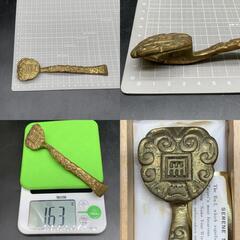 T261　台北アンバサダーホテル（國賓大飯店）記念品　如意（Ru-I）金属製　中国 古玩 古美術　共箱 仏教 仏具　未使用保管品の画像