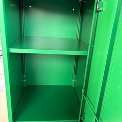 IKEA LIXHULT リックスフルト キャビネット イケア  スチールキャビネット　グリーン　35×65の画像