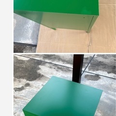 IKEA LIXHULT リックスフルト キャビネット イケア  スチールキャビネット　グリーン　35×65の画像