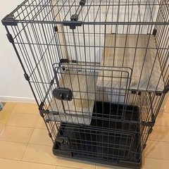 猫ケージ　2段　アイリスオーヤマの画像