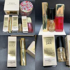 J314 ゲラン (Guerlain) コスメ4点おまとめメテオリット ビーユ(フェイスパウダー)ノワール ジェ 01(マスカラ) パリュール ゴールド 24K プライマー (メイクアップベース)  キスキス ビー グロウ オイル (リップカラー)の画像