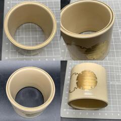 H374蓋置 高知 尾戸焼 尾戸窯　茶道具　ふたおき　茶道　伝統工芸品　ヴィンテージの画像