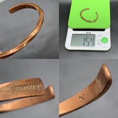 U288　Studebaker Metal / スタッドベイカーメタル　バングル　ブレスレット　銅製　メンズレディース　Braddock Cuff “Copper” Made IN USAの画像