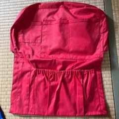 椅子ポケットと防災頭巾の画像