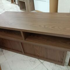 リユースのサカイ栃木店★ジモティ割あり★  TV台 ブラウン W100×D43×H40 クリーニング済み TC10987の画像