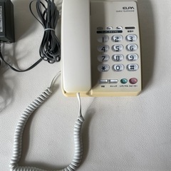 朝日電器 ELPA エルパ 電話機 TEL-SMP100 ヤケ有り 中古品  の画像