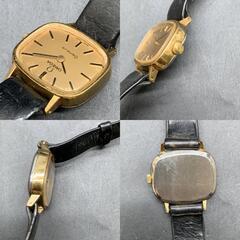 C303不動 OMEGA GENEVE オメガ ジュネーブ 手巻き ゴールドカラー　レディース 腕時計　純正ベルト　動作未確認の画像