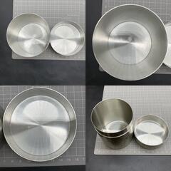 K379　FAR EAST PEWTER MALAYSIA 茶筒 ピューター錫製 シルバーカラー　茶道具 茶筒 骨董品の画像