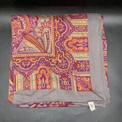 Z239 MORABITO モラビト 大判 ストール パープル系...