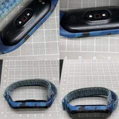 I330　Xiaomi Mi Band 3 スマートウォッチ /シャオミ スマートバンド　スマートウォッチ　腕時計　ブルー青メンズレディース　動作未確認の画像