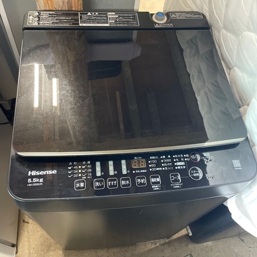 【洗濯機】Hisense HW-G55E2K 2022年製　9-832