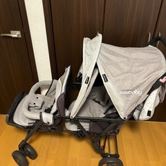 2人乗りベビーカーの画像