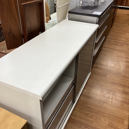 ニトリ　キッチンカウンター　ホワイト