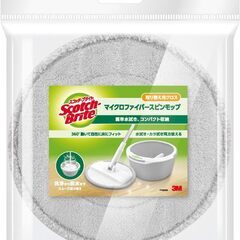 3M 回転モップ 水拭き 床掃除 フロア マイクロファイバー スコッチブライト SSM-T6の画像