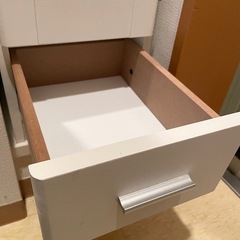 姿見付きスリム靴箱(白)の画像